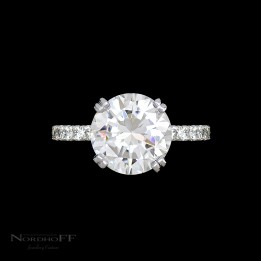 3ct  Round Diamond Engagement Ring