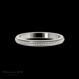Hand Engraved Milgrain Wedding Ring