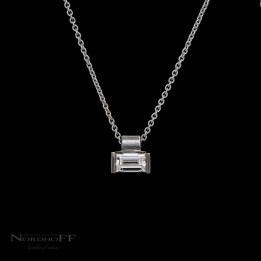 Baguette Cut Diamond Pendant