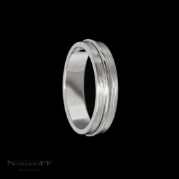 Palladium Textured Wedding RIng