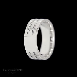 Platinum Cable Wedding Ring