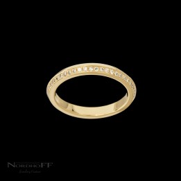 Knife Edge Diamond Set Wedding Ring