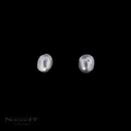 Silver Australian South Sea Baroque Pearl Studs