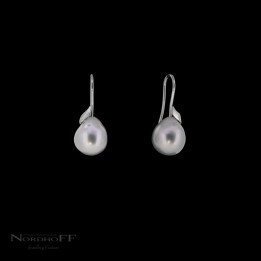 Silver Australian South Sea Baroque Pearl Earrings