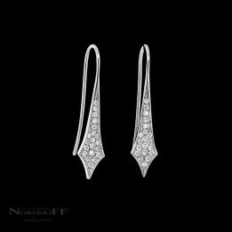 Tapered Diamond Drop Earrings