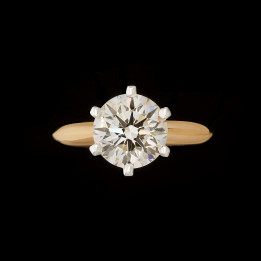 3ct Solitaire Round Diamond Engagement Ring