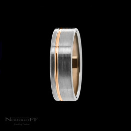 Rose Gold and Palladium Wedding Ring